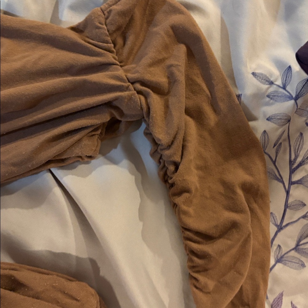 JLUXLABEL Camel Ruched Dress - Picture 6 of 6